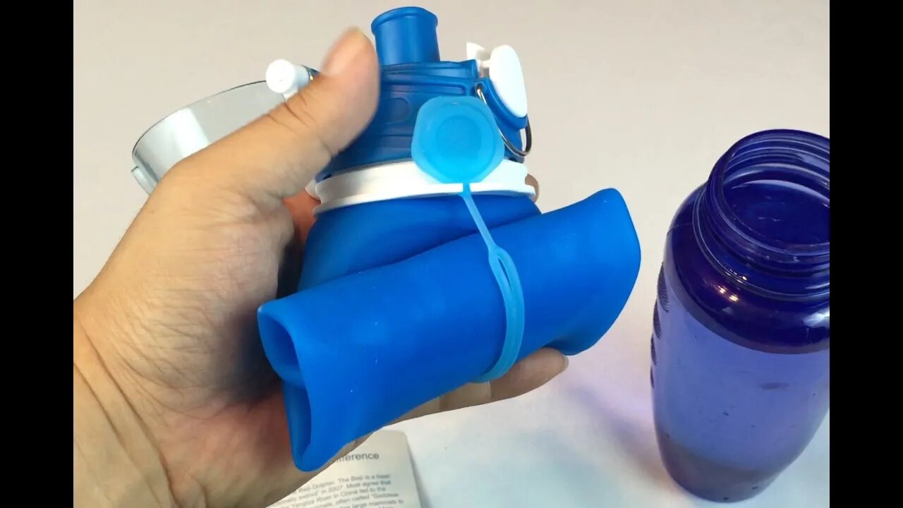 Collapsible BPA Free 26oz Silicone Water Bottle Review