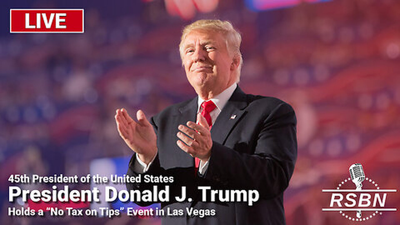 LIVE: Trump Holds a “No Tax on Tips” Event in Las Vegas - 8/23/24 | Join Eric Trump, Navarro, Flynn, Kash, Julie Green, Amanda Grace & Team America October 17-18 In Selma, NC (Request Tix Via Text 918-851-0102)