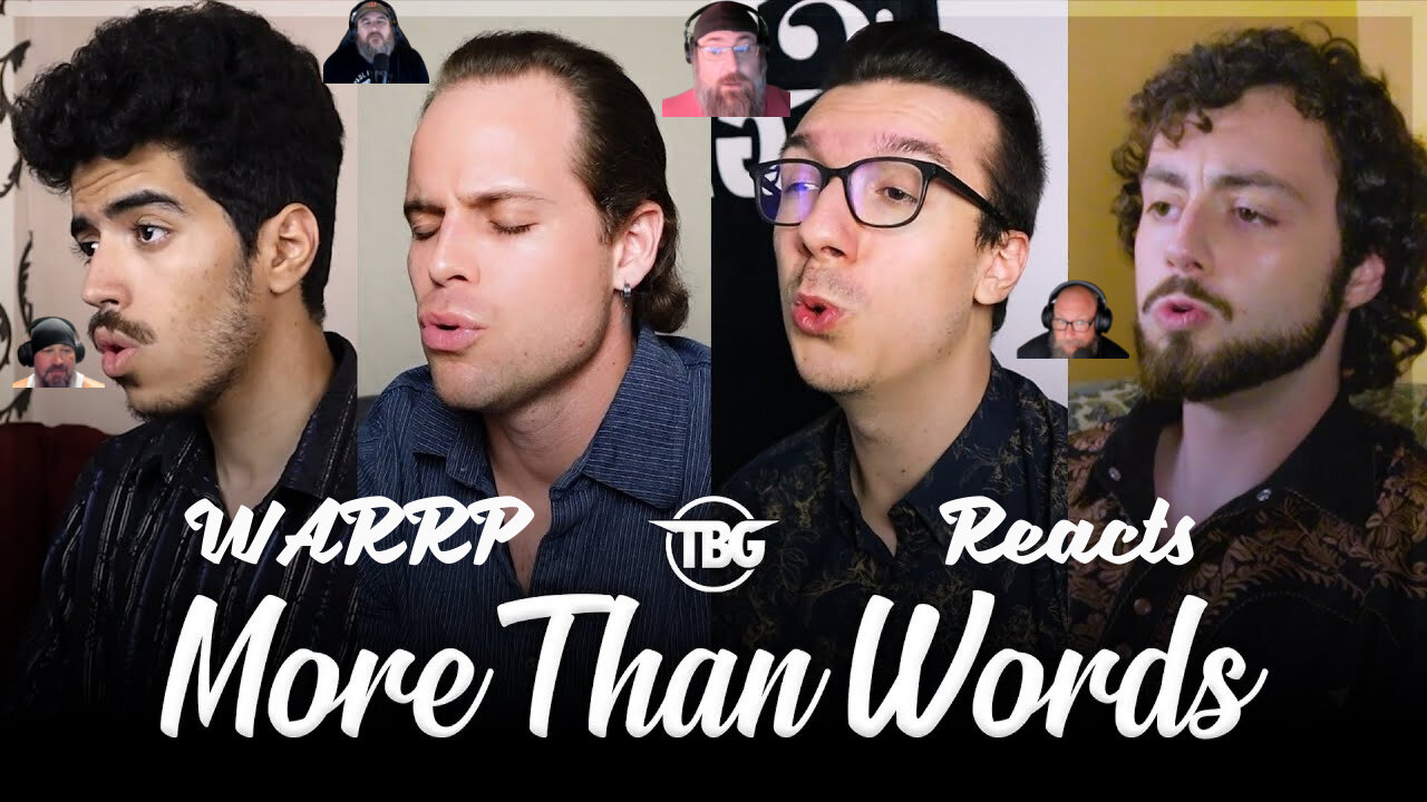 HAVE YOU EVER HEARD 'MORE THAN WORDS' SUNG REALLY LOW?! WARRP Reacts to The Bass Gang #tbg