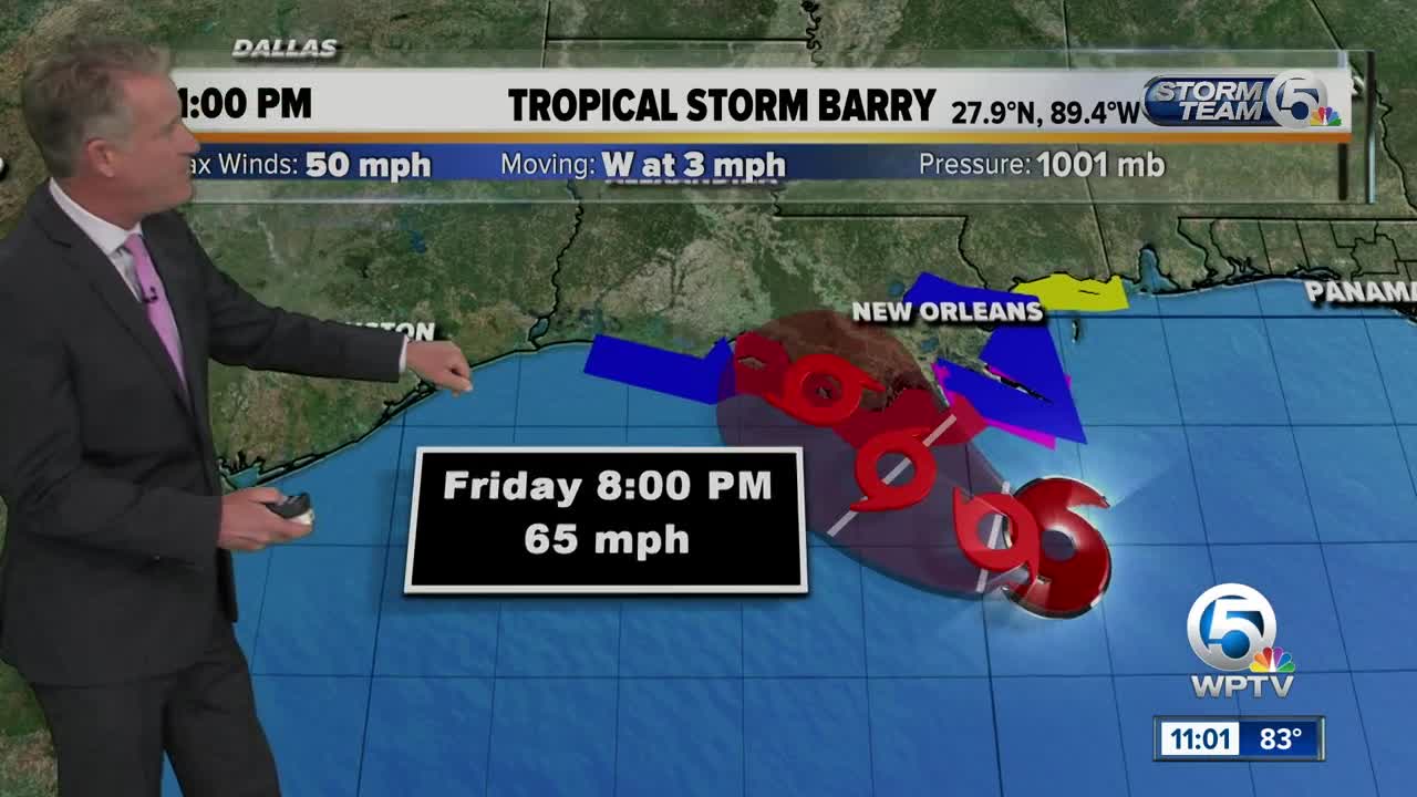 Tropical Storm Barry forms in Gulf of Mexico, expected to strengthen into hurricane this weekend