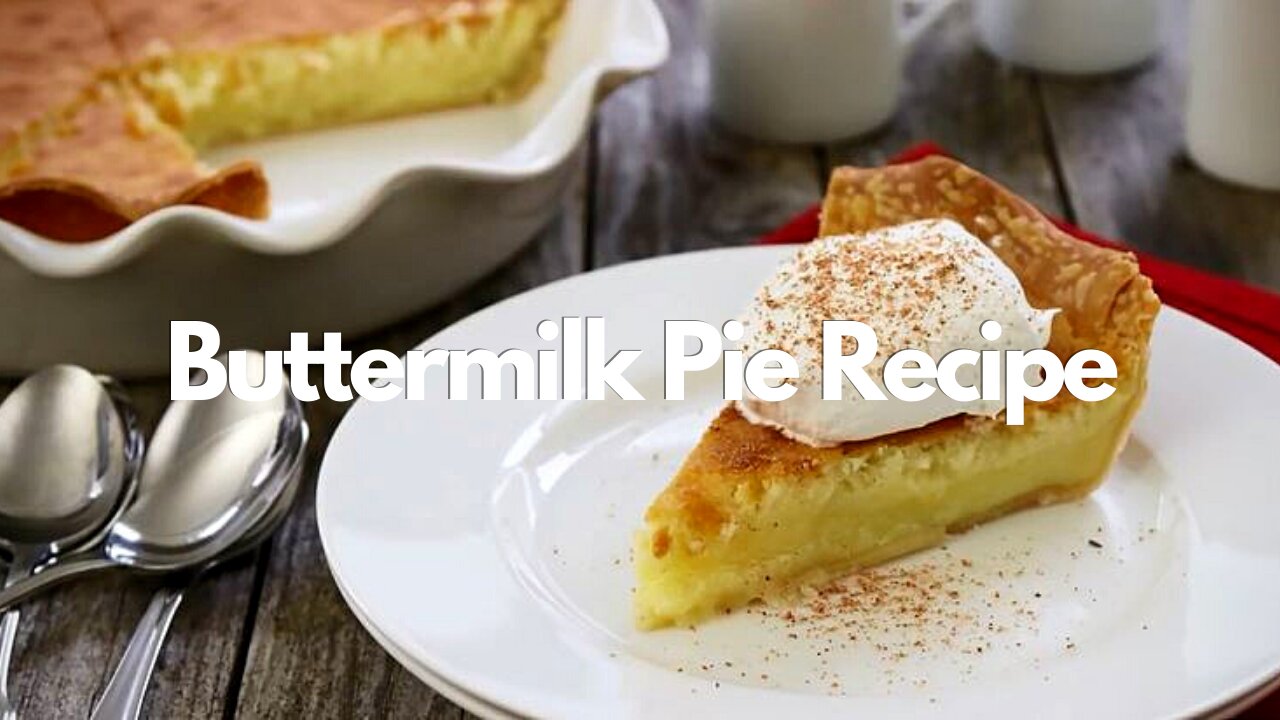 Buttermilk Pie Recipe