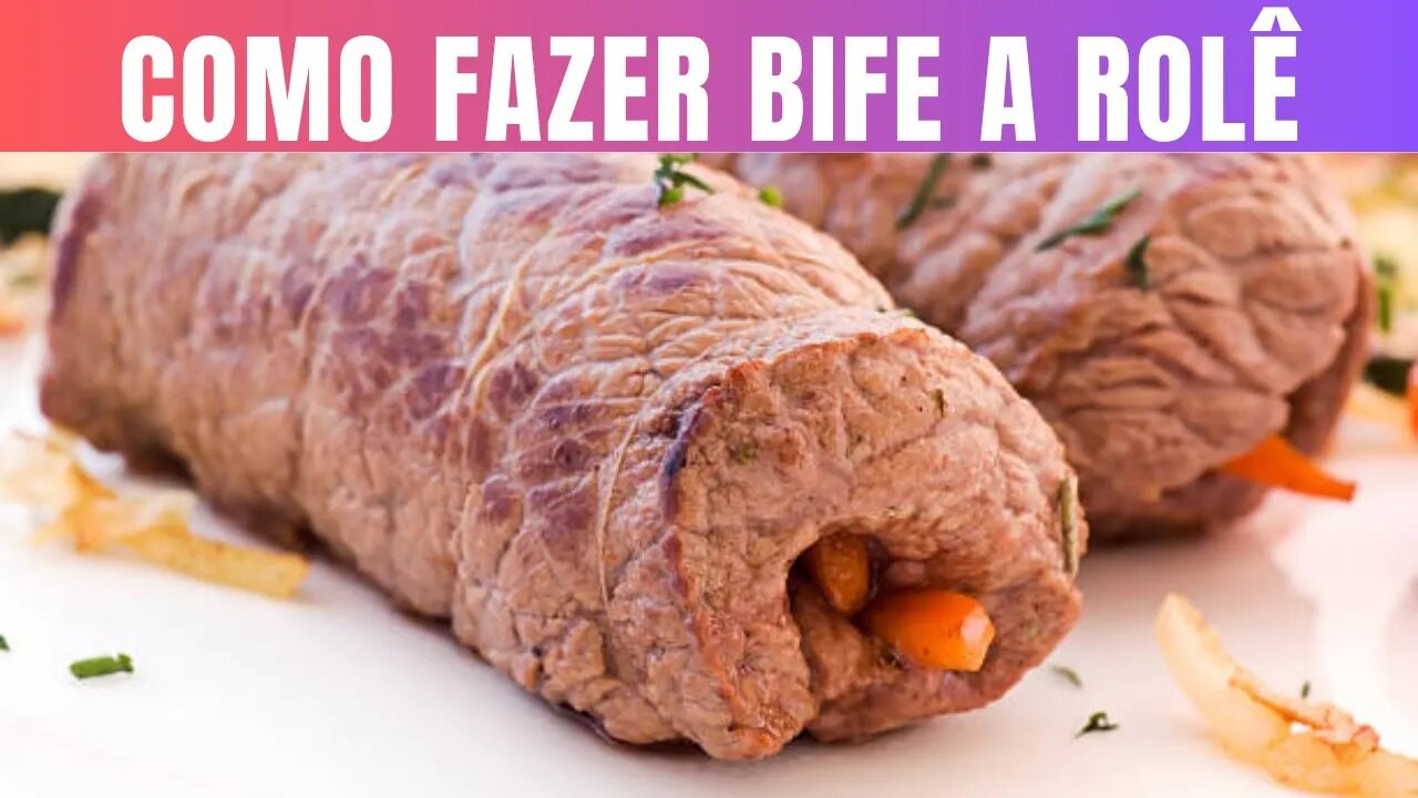 Receita de bife a rolê com coxão mole.