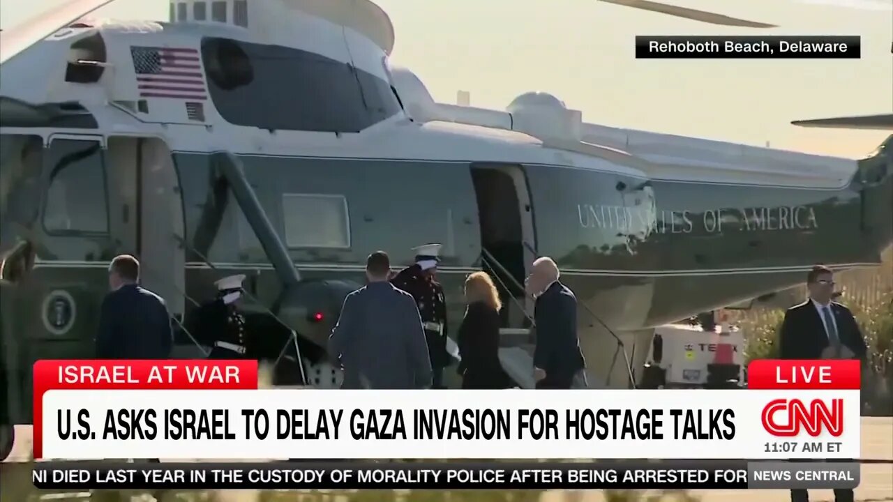 CNN: Sources Say Biden “Asking Israel Behind The Scenes To Delay” Possible Ground Invasion Of Gaza