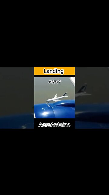 Watch Quick #B747 Landing #Aviation #Fly #AeroArduino