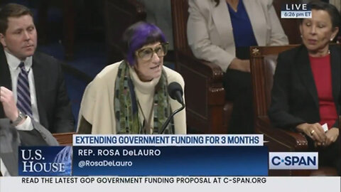 The Purple-Haired Lady, Dem Rep. Rosa DeLauro, Is Mad: President Musk Said Shut The Government Down!