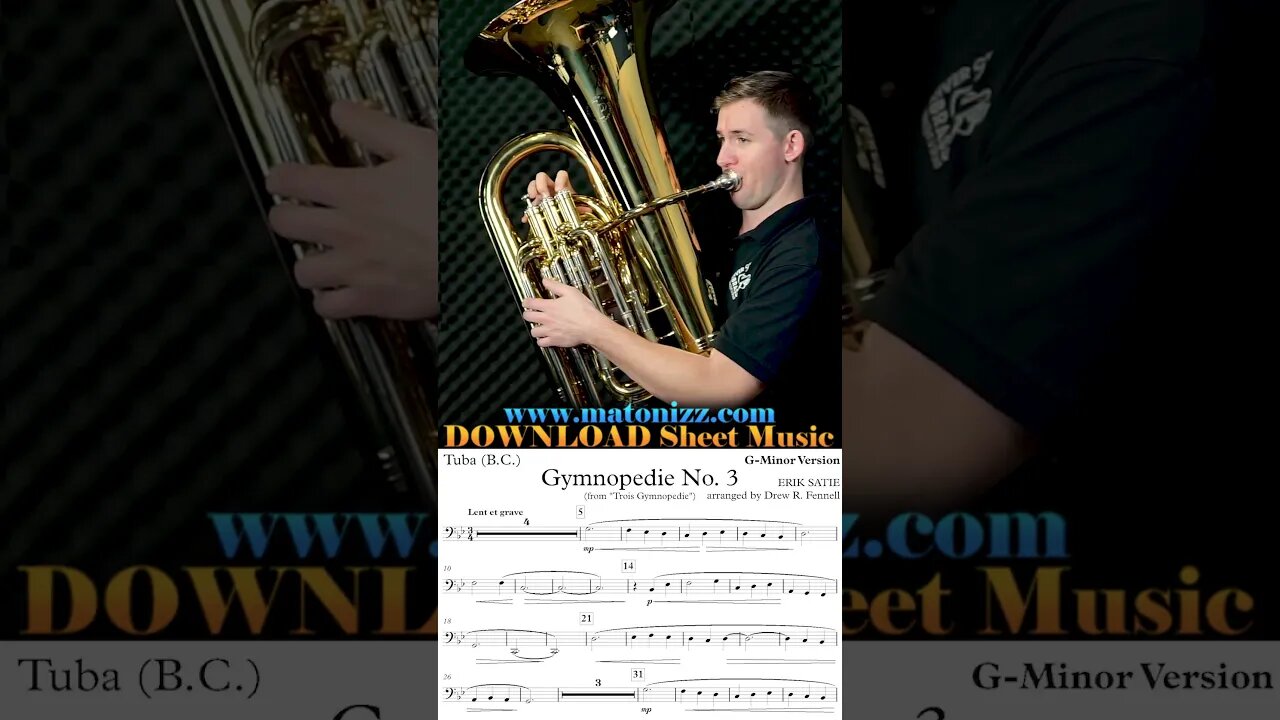 Euphonium 🆚 Eb Tuba 🆚 Flugelhorn COMPARISON #satie #gymnopedie #euphonium #tuba #flugelhorn