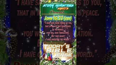 12.07.2022 | STORM MINISTRIES | Daily Bible Verse | JOHN 16:33 (ESV) | #shorts