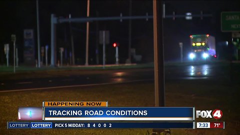 Heavy rain and lightning strikes in Port Charlotte