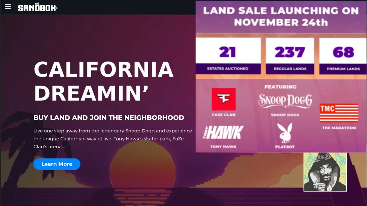 The Sandbox Land Sale