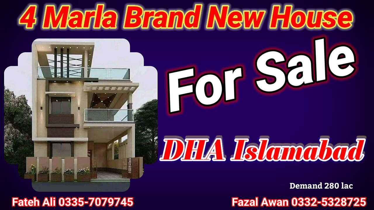 4 Marla House (900 Sqft) #FORSALE in DHA Phase 2 Islamabad