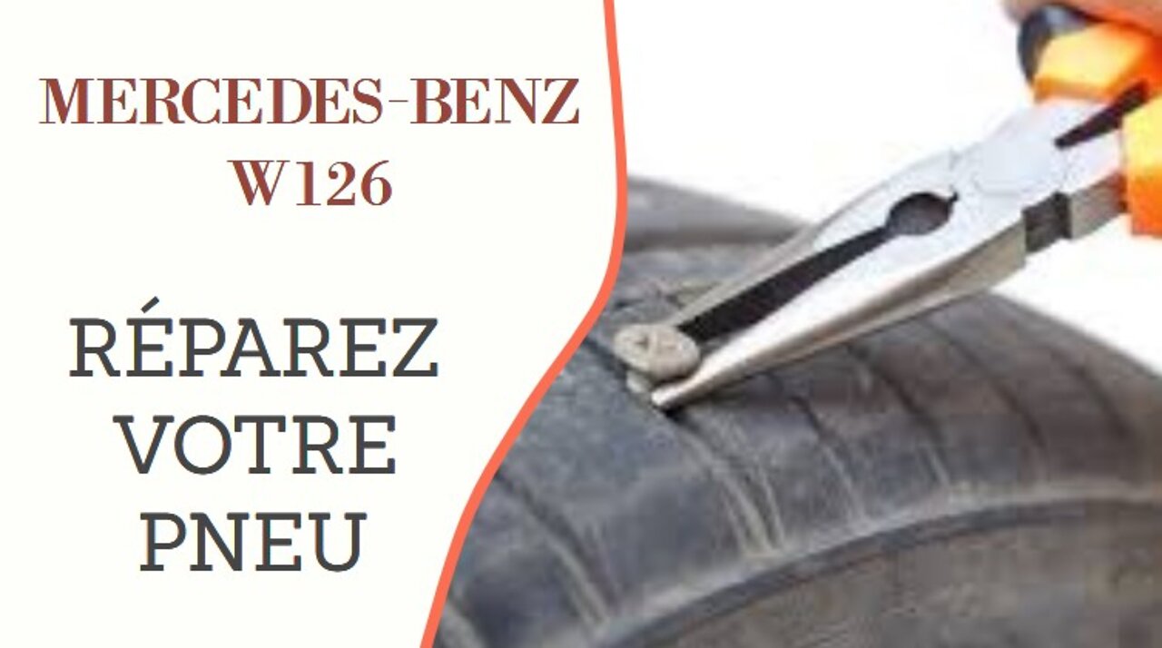 Mercedes Benz W126 - Comment réparer votre pneu crevé DIY tutoriel