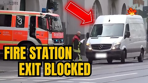 🔥Wrong PARKER BLOCKED Exit of the fire station