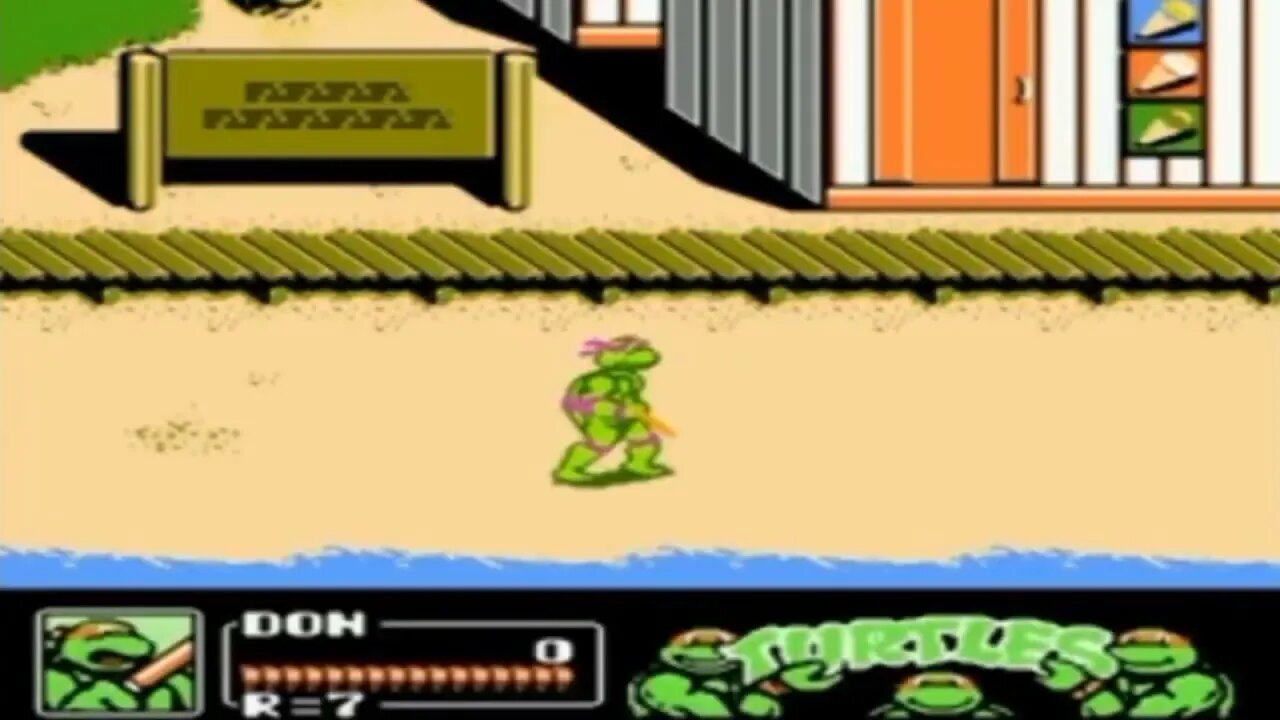 Jugando Tortugas Ninjas III - Konami (1992)