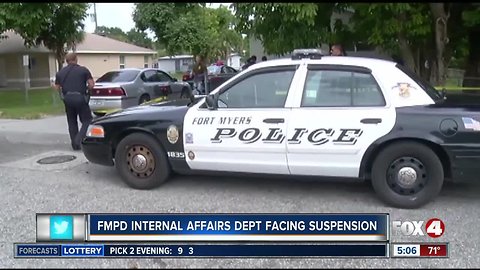 FMPD Internal Affairs department facing suspension