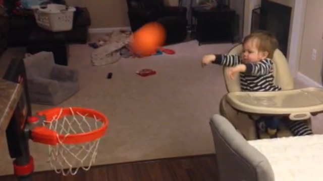 A Toddler Hits Every Basket Around The House