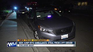 Police: Drunk Lyft passengers raid ambulance, steal from rideshare driver