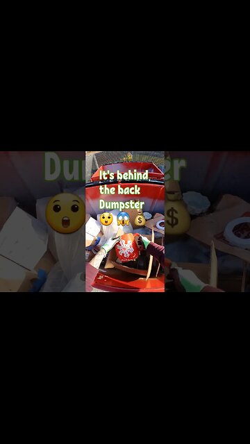 Employee stashed a bag behind the dumpster I almost missed it #dumpsterdiving #mystery #free #reels