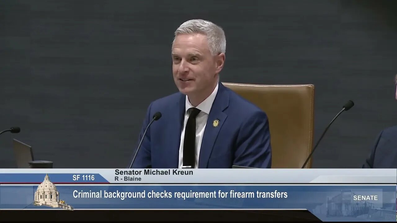 Senator Kruen fact checks Senator Latz's false claim around private sales & transfers - 3/23/2023