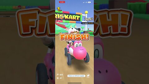 Mario Kart Tour - Pink Turbo Yoshi Kart (Holiday Tour 2022 Ranked Cup Reward)