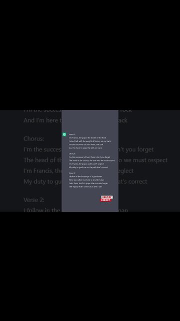 Chat GPT on Pope Francis: