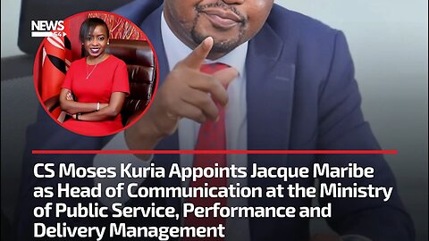 Former Citizen TV Journalist Jacque Maribe Lands government Job