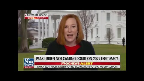 Lol Watch Psaki trying to white wash What biden sais about elections