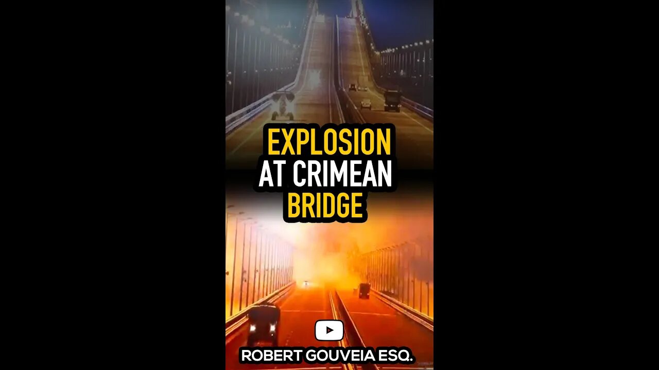 EXPLOSION at Crimean Bridge #shorts