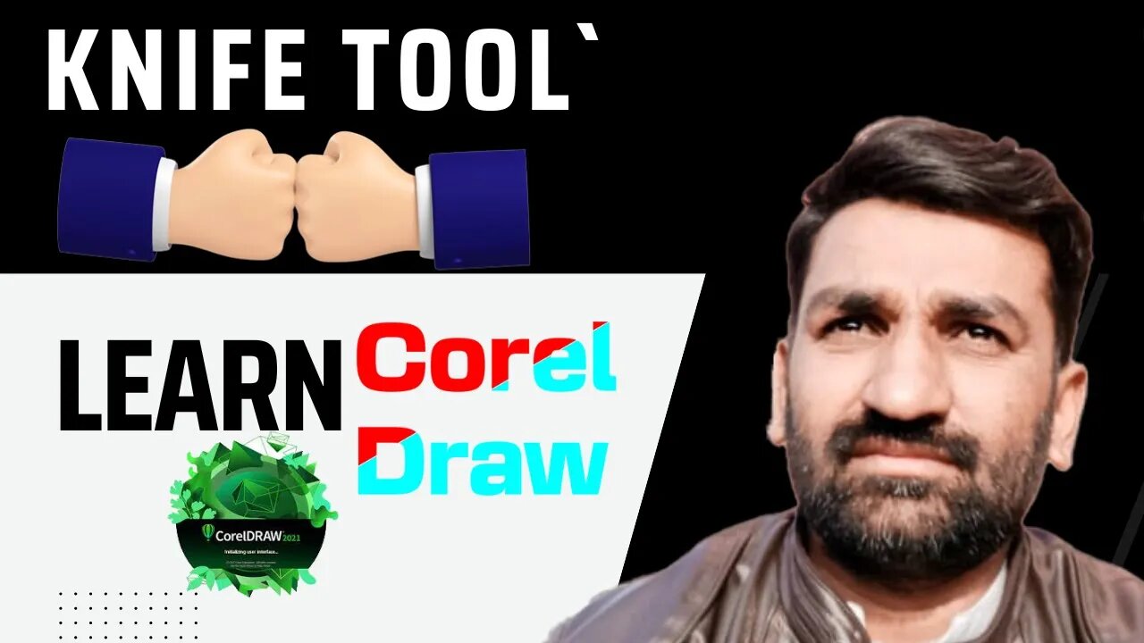 How to use Knife tool in Coreldraw