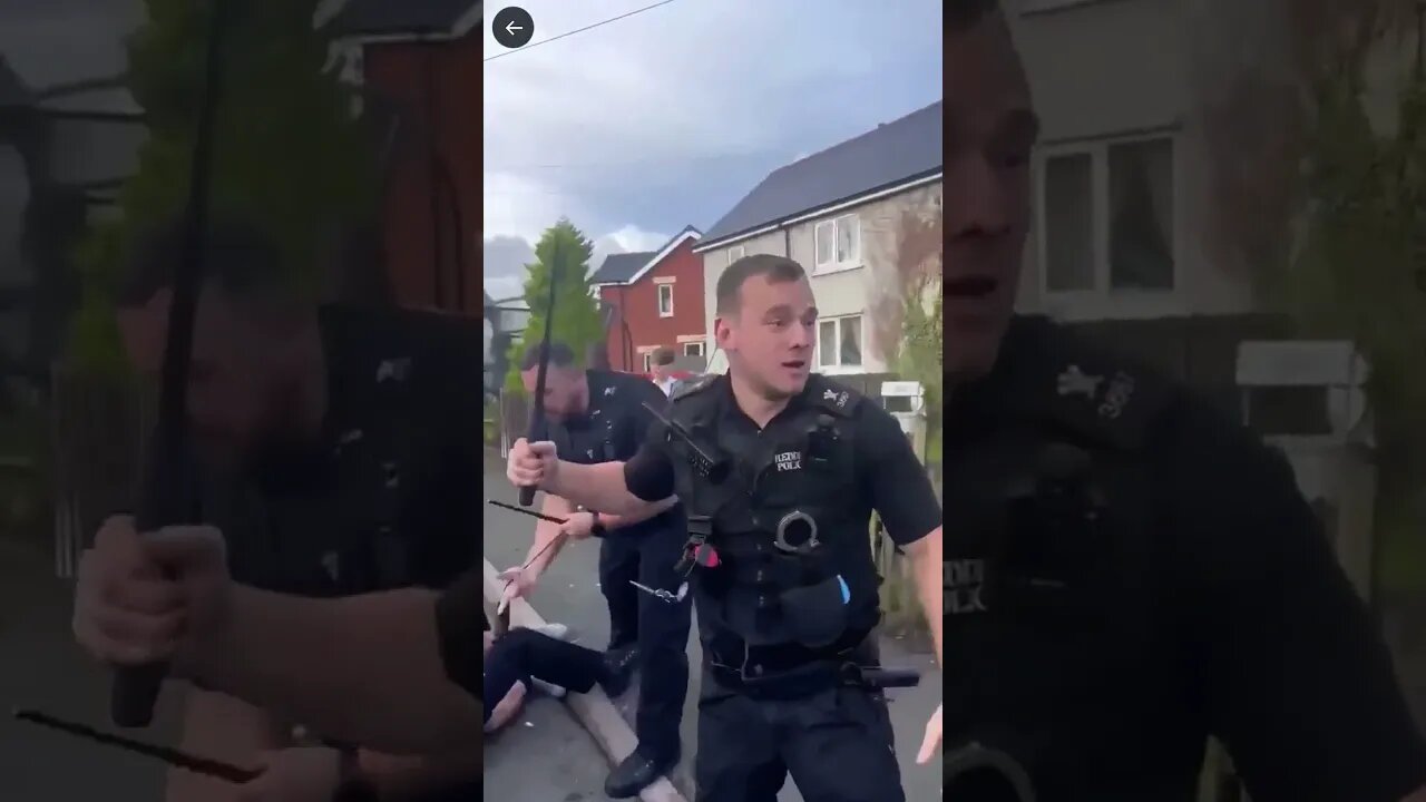 chavs fight uk police