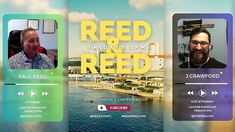 It's hot in FL, but our live stream is hotter! #LiveFeedReeds - Lawyer Podcast