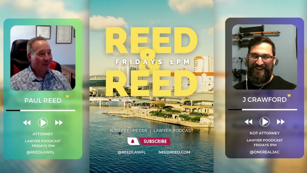 It's hot in FL, but our live stream is hotter! #LiveFeedReeds - Lawyer Podcast