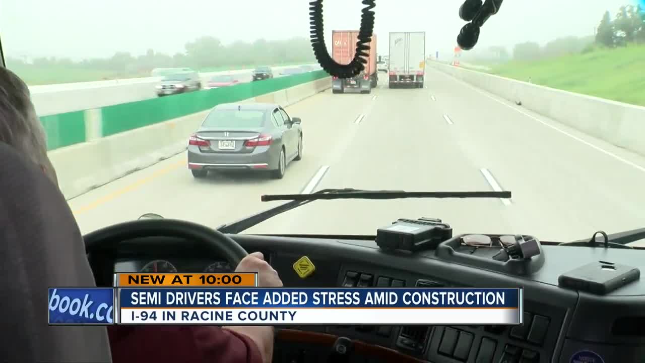 Riding with a semi driver in troublesome I-94 construction