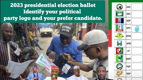 Identify your prefer presidential political party in the ballot and your candidate.2023 election