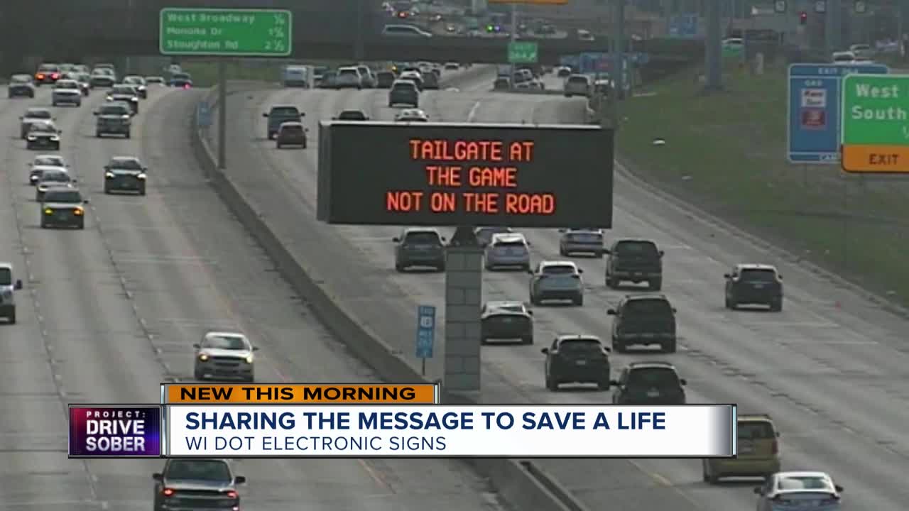 WISDOT shares sign messages to save lives