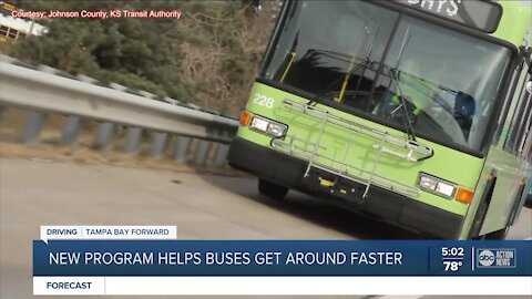 Transit buses allowed to drive on the shoulder to bypass traffic on I-275 in Pinellas County