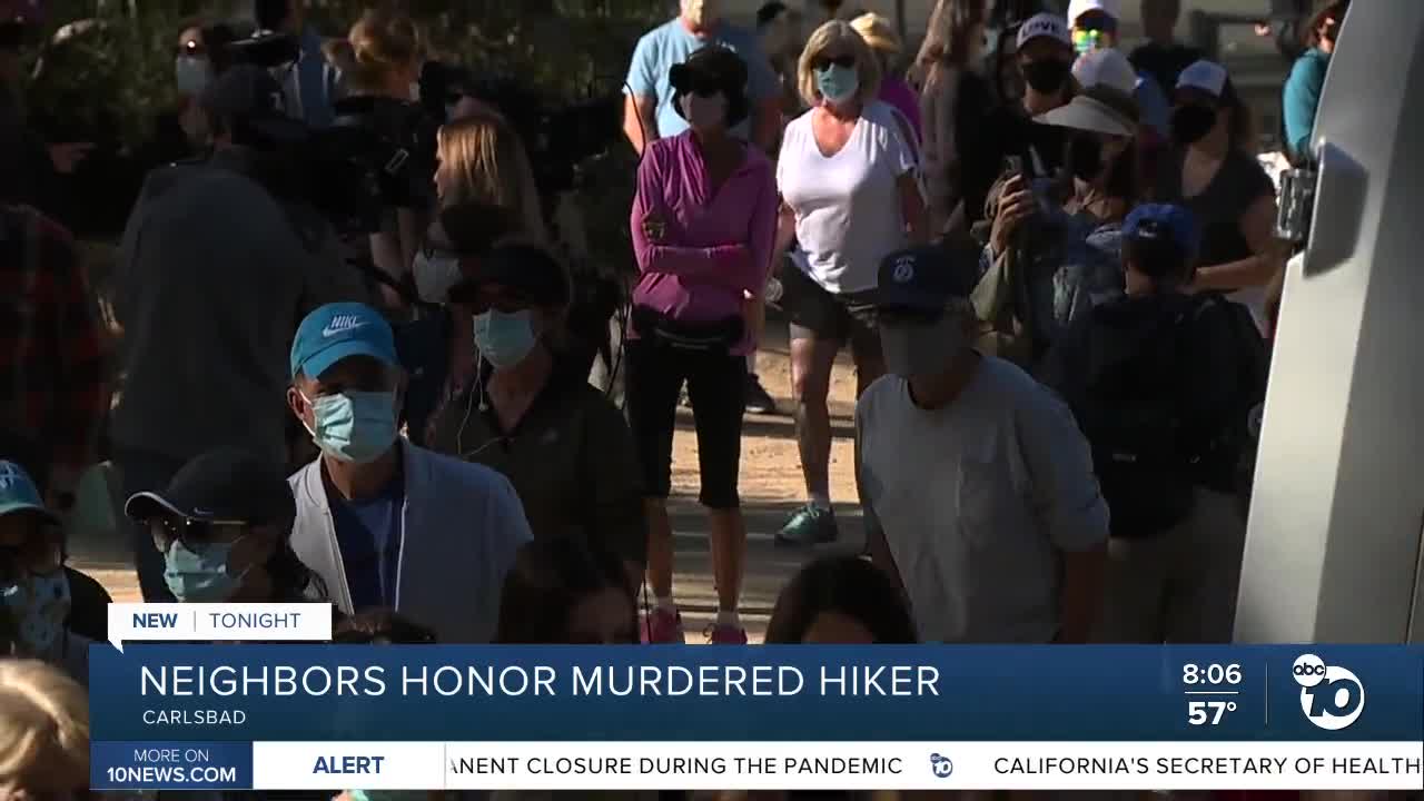 Carlsbad neighbors honor murdered woman