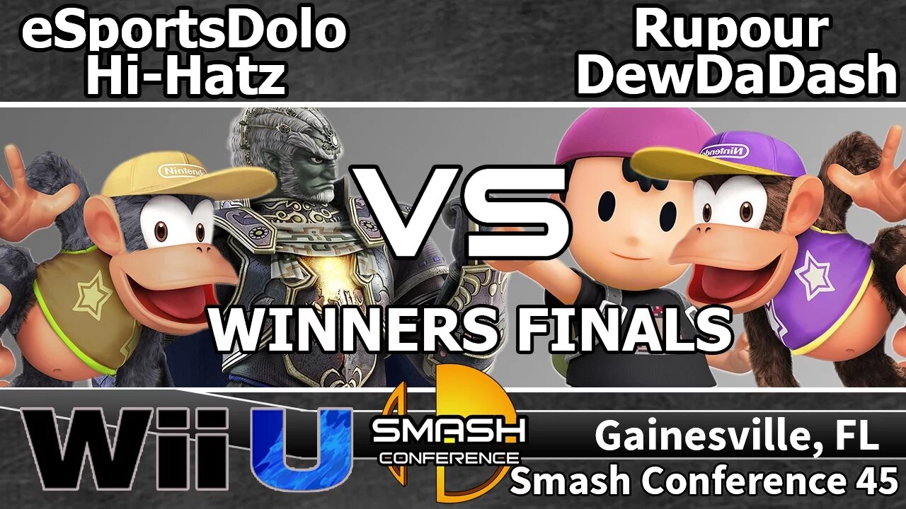 eSportsDolo & Hi-Hatz vs. Rupour & DewDaDash - SSB4 Teams Winners Finals - SC45