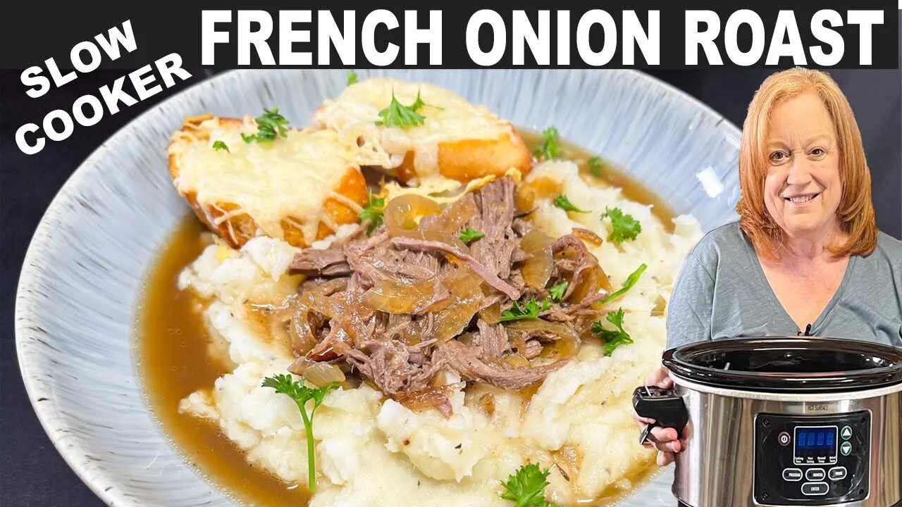 Slow Cooker FRENCH ONION SOUP Roast