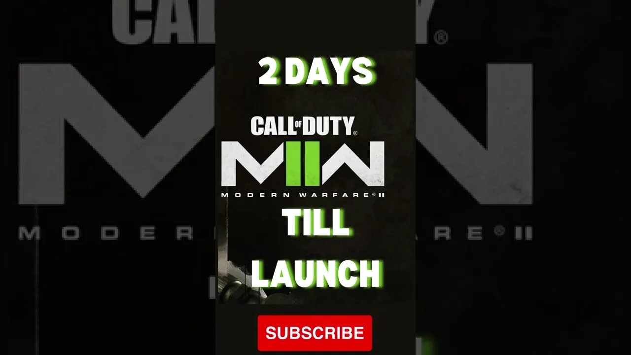 2 DAYS TILL MWII LAUNCH | #shorts