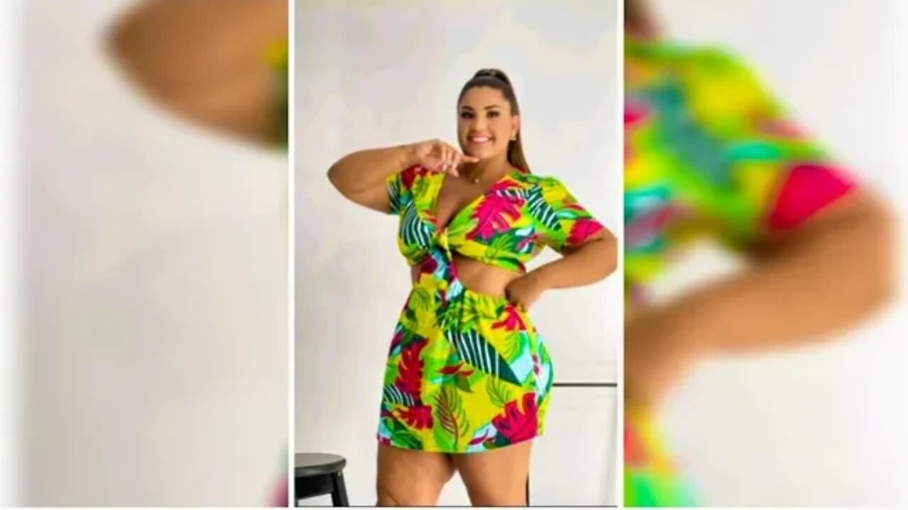 ✔️ VESTIDO MACAQUINHO SHORT SAÍA FEMININO PLUS SIZE