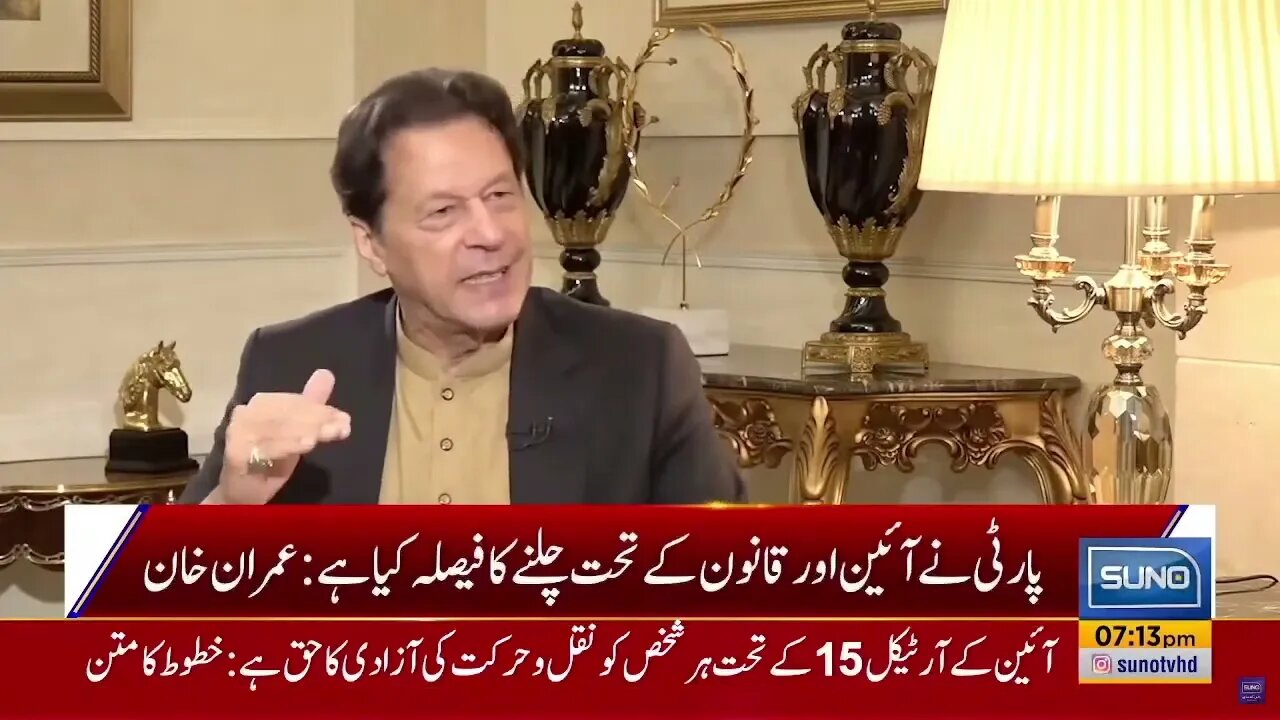 Chairman PTI Imran Khan's Exclusive Interview on Suno TV with Habib Akram