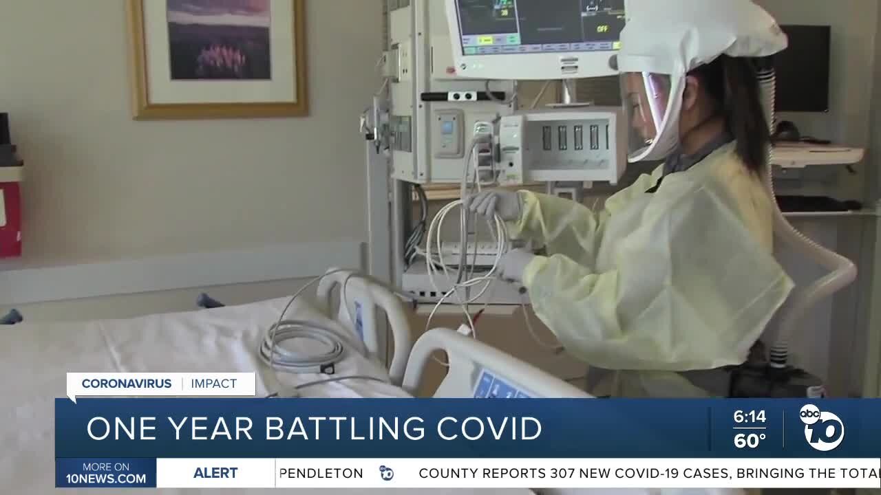 Medical professionals look back on one year of battling COVID-19