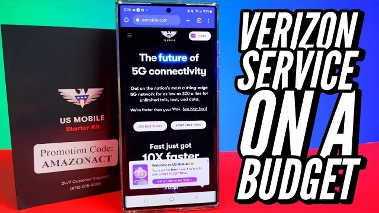 US Mobile Complete Setup And Data Speed Test With Verizon vs AT&T vs T Mobile Speed Test