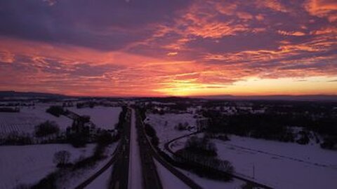 beautiful sunset at 300ft in the air :)