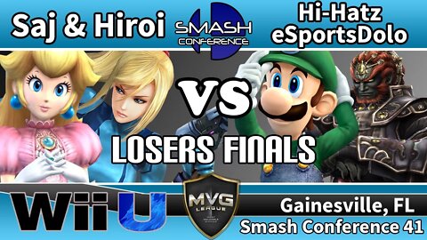 Saj & Hiroi vs. Hi-Hatz & eSportsDolo - Teams SSB4 Losers Finals - Smash Conference 41