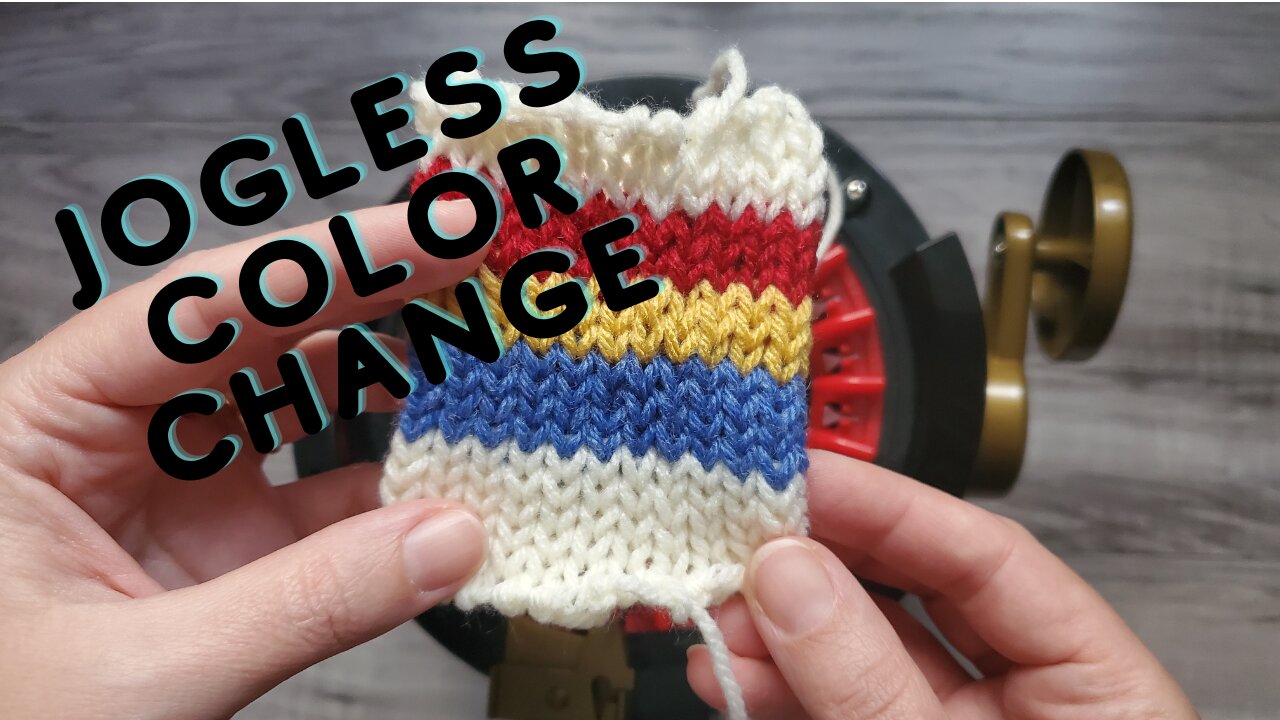 Jogless color change. Color change on circular knitting machine. Addi / Sentro color change.