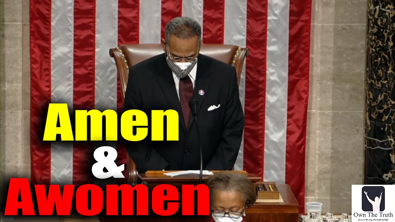 Congressman ended prayer with Amen and Awomen