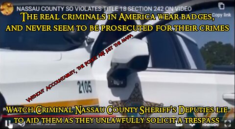 The Real Criminals in America Wear Badges - Conspiracy Against Rights - Here's the Deal