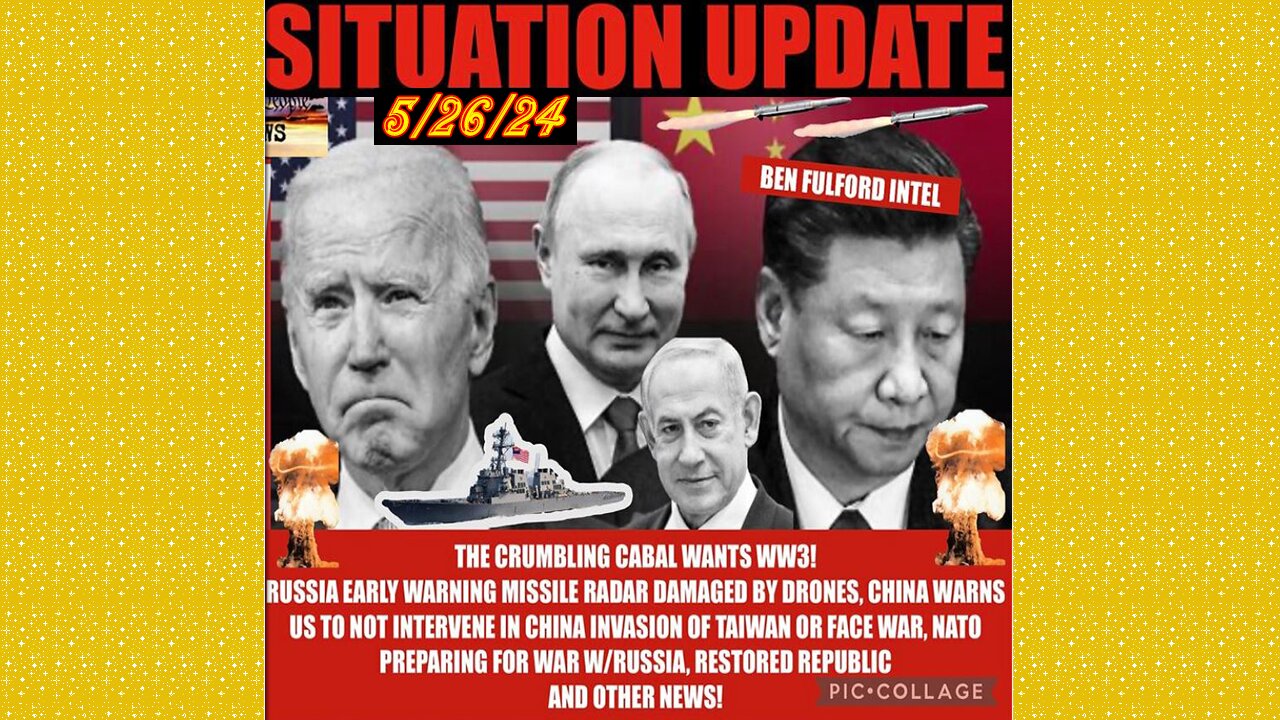 SITUATION UPDATE 5/26/24 - Underground Wars, Fed Reserve, Sex Trafficking, Cabal Exposed, White Hats