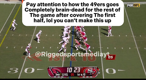 Rigged Arizona Cardinals vs San Francisco 49ers | WELCOME TO THE BRAIN DEAD SCRIPT !! #rigged #nfl